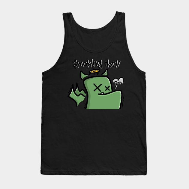 Smoking Hot Dragon Graffiti Tank Top by BlackmoonMaze